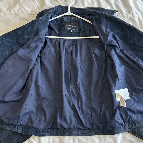 Lucky Brand Leather Suede Moto Jacket - Picture 6 of 8